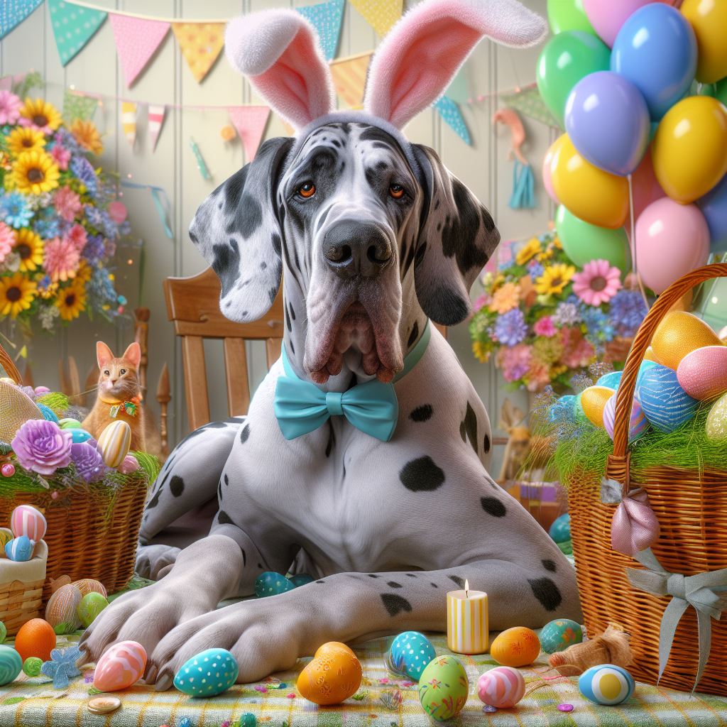 Embracing Easter Joy with Our Loyal Large Breed Companions