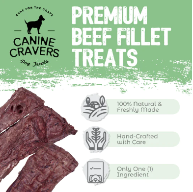 Canine Cravers Premium Beef Fillets